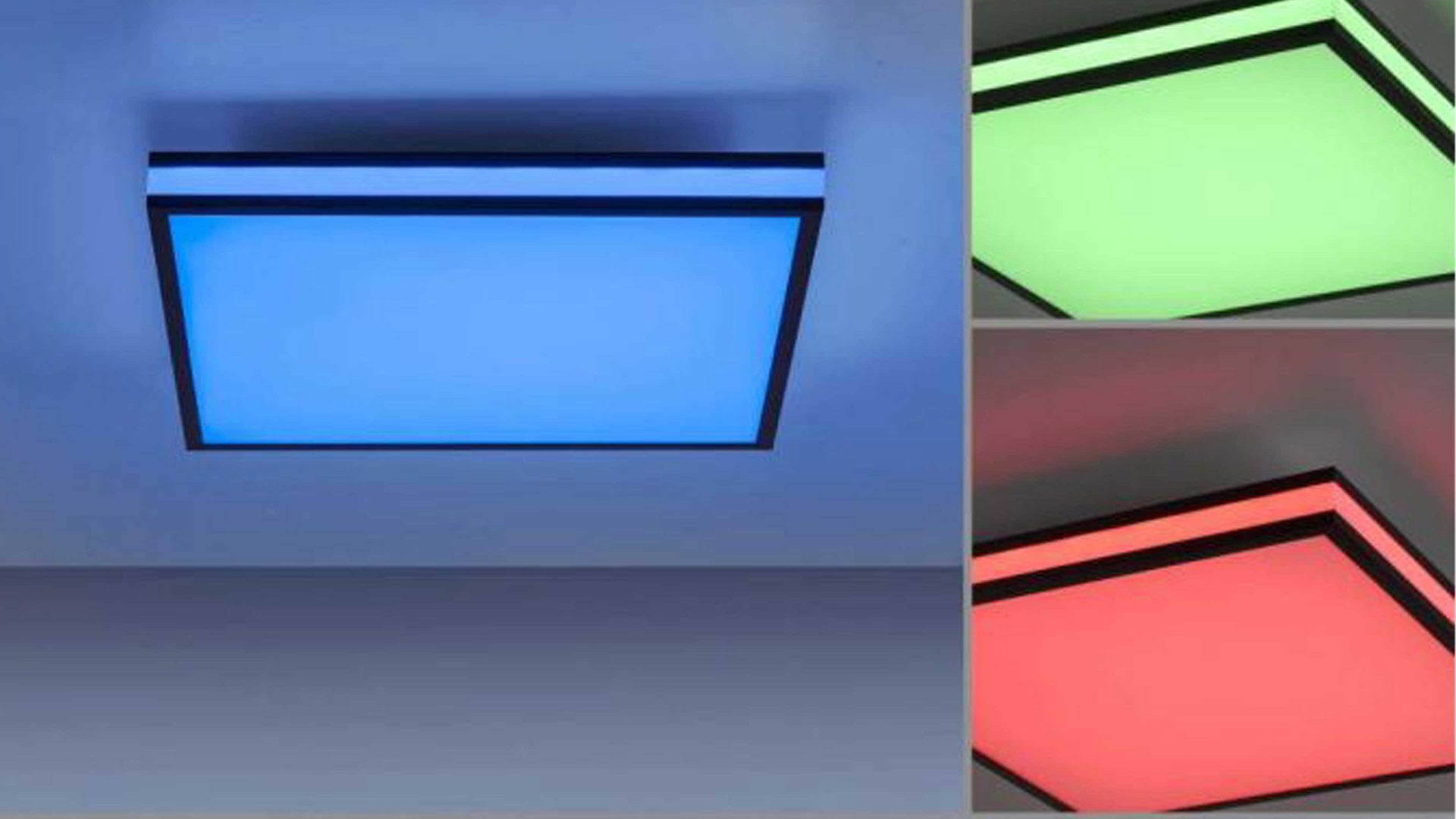 Deckenleuchte Just light. (leuchtendirekt) aus Metall in Schwarz JUST LIGHT. Lampenserie Mario Black schwarzes Metall - ca. 45 x 45 cm