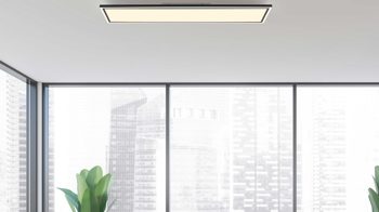 Deckenleuchte Just light. (leuchtendirekt) aus Metall in Schwarz JUST LIGHT. Leuchten Serie Tuya - per App steuerbare Deckenlampe schwarzes Metall & weißes Acryl - ca. 120 x 30 cm