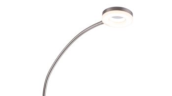 Stehleuchte Just light. (leuchtendirekt) aus Metall in Metallfarben JUST LIGHT. Leuchten Serie LOLAsmart - Deckenfluter Rocco stahlfarbenes Metall - Höhe ca. 181 cm