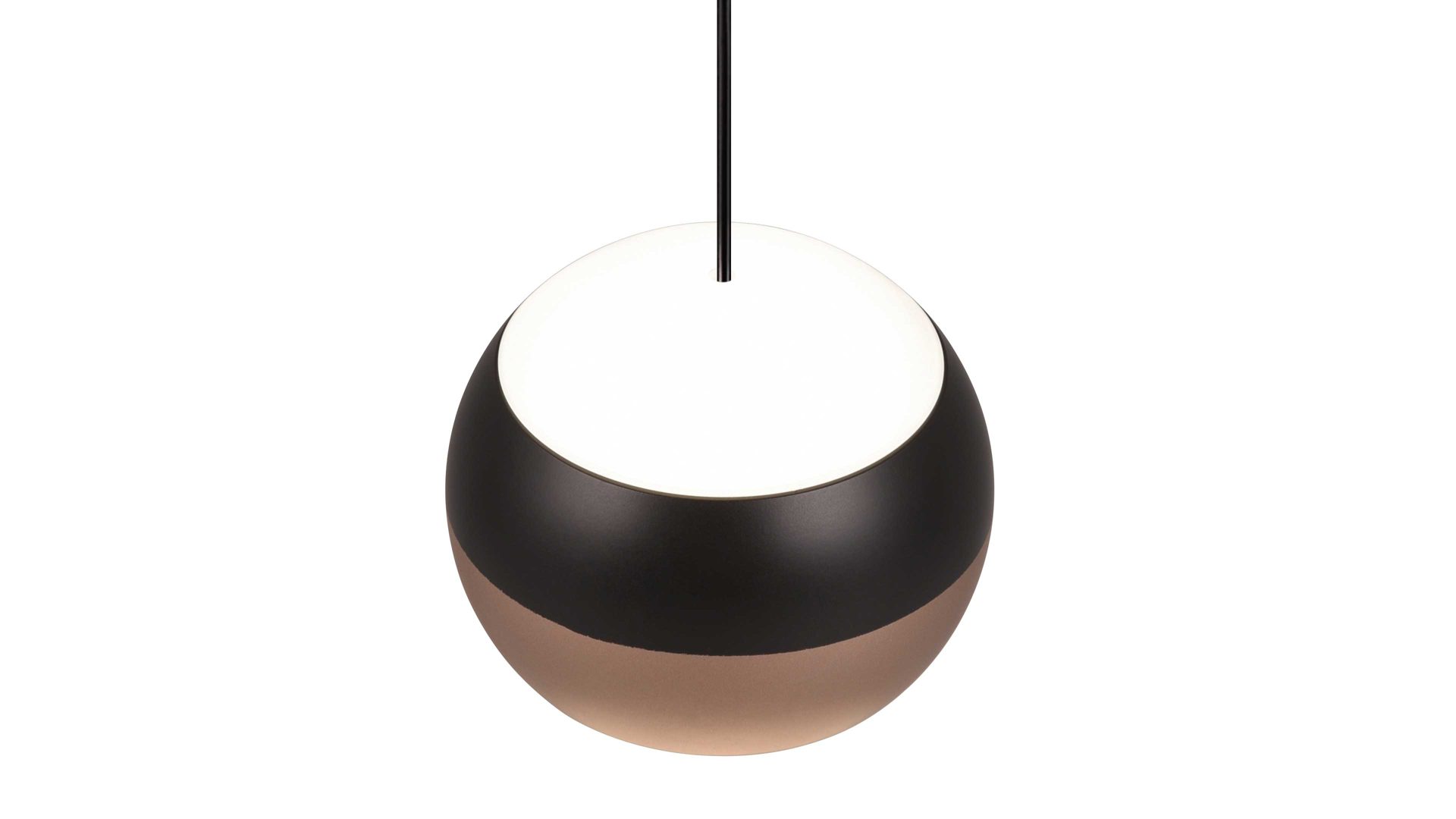 Pendelleuchte Trio lighting for you aus Metall in Schwarz TRIO Leuchten Serie Orbit - Hängelampe mattschwarzes Metall - Durchmesser ca. 30 cm