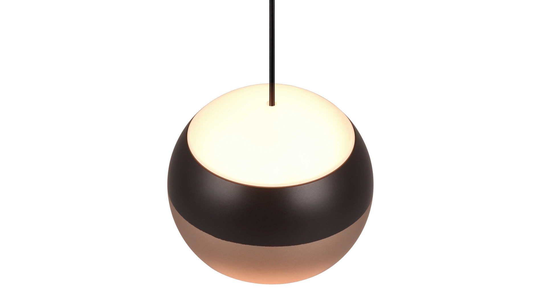 Pendelleuchte Trio lighting for you aus Metall in Schwarz TRIO Leuchten Serie Orbit - Hängelampe mattschwarzes Metall - Durchmesser ca. 30 cm