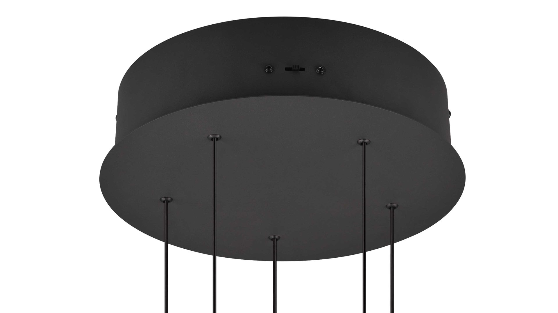 Pendelleuchte Trio lighting for you aus Metall in Schwarz TRIO Leuchten Serie Orbit - Hängelampe mattschwarzes Metall - Durchmesser ca. 30 cm
