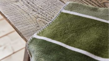 Wohndecke Interliving aus Mischgewebe in Grün Interliving Wohndecke Serie 9114 Horizon Green – ca. 150 x 200 cm