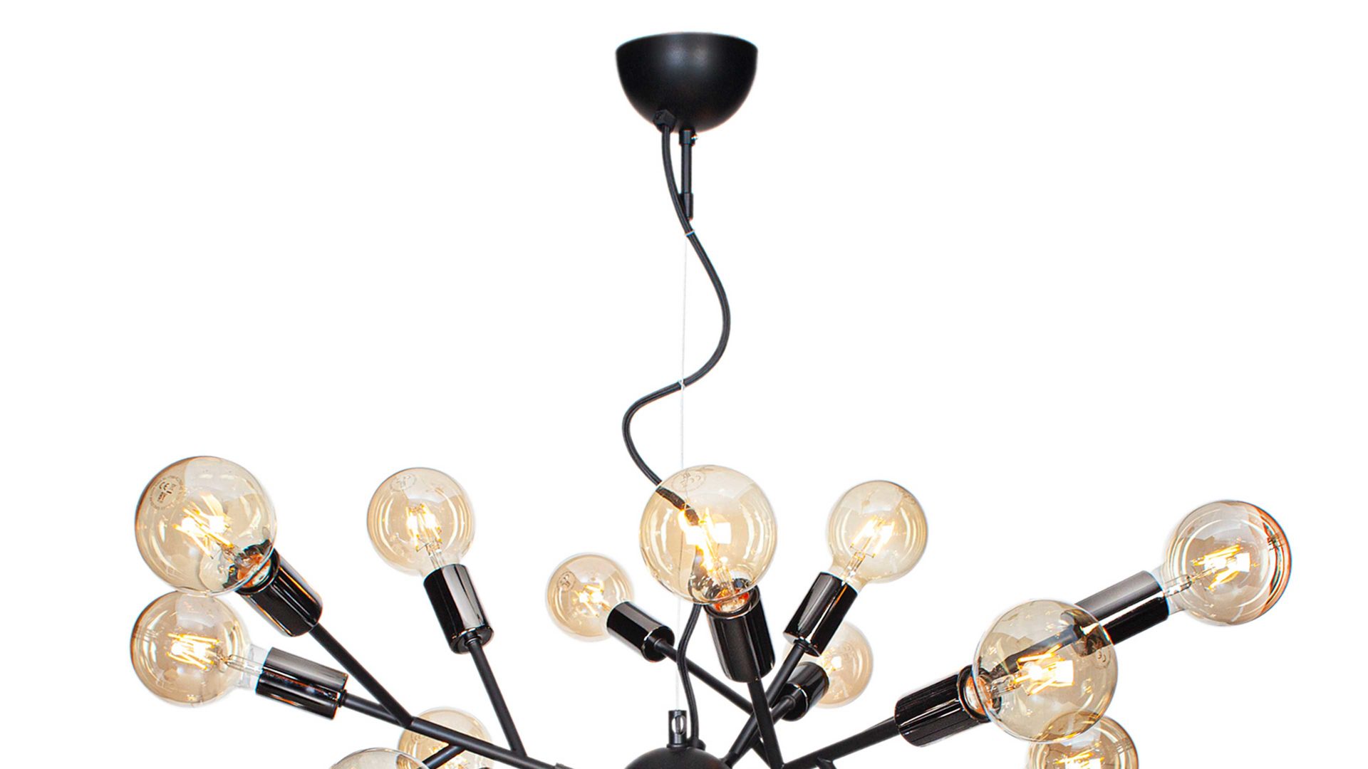 Pendelleuchte By rydens aus Metall in Schwarz BY RYDÉNS Leuchten Serie Heroes - Hängeleuchte schwarzes Metall - Durchmesser ca. 72 cm