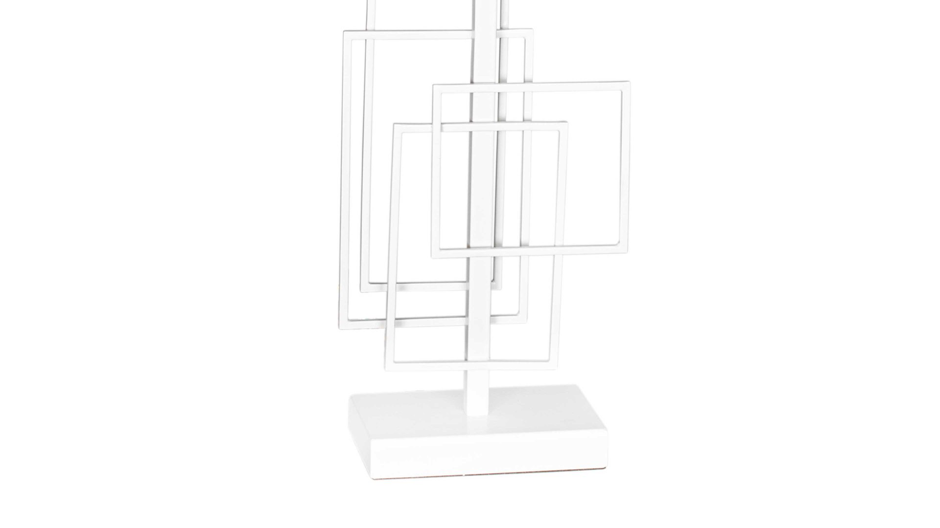 Tischleuchte By rydens aus Textil in Weiß BY RYDÉNS Leuchten Serie Paragon - Tischleuchte Weiß & Mattweiß - Höhe ca. 52 cm