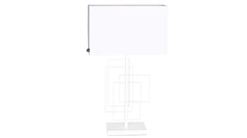 Tischleuchte By rydens aus Textil in Weiß BY RYDÉNS Leuchten Serie Paragon - Tischleuchte Weiß & Mattweiß - Höhe ca. 69 cm