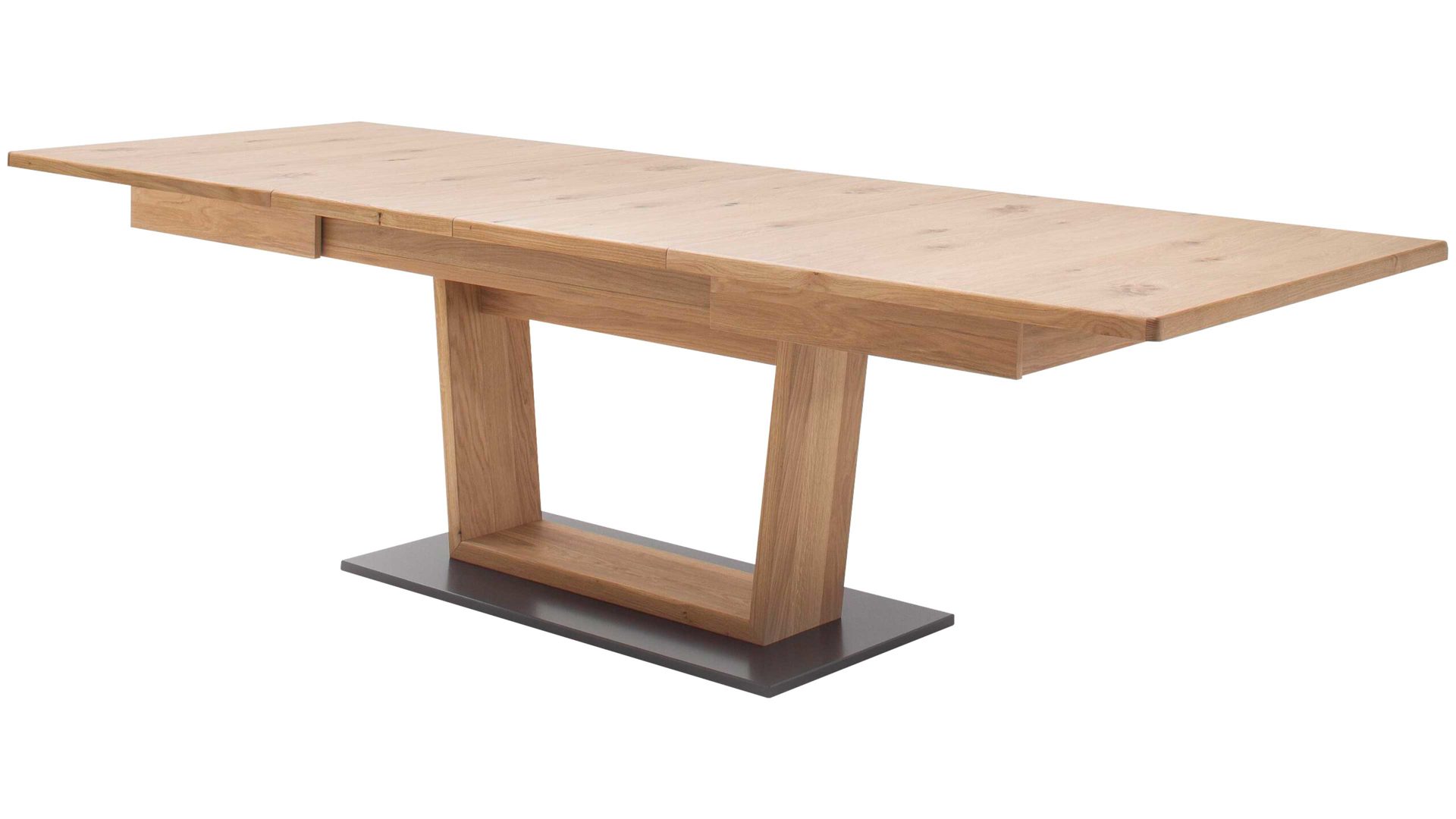 Auszugtisch Mca direkt aus Holz in Holzfarben Wohnprogramm Portland - Esstisch mit Funktion Bianco geölte Asteiche – ca. 180-280 x 100 cm