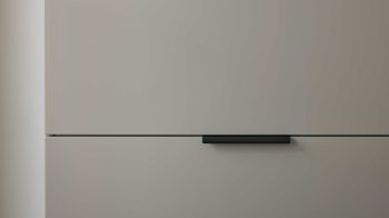 Schuhschrank Interliving aus Holz in Hellgrau Interliving Garderobe Serie 6012 - Hänge-Schuhschrank INL-106 graubeiger Mattlack - zwei Klappen, Breite ca.  160 cm