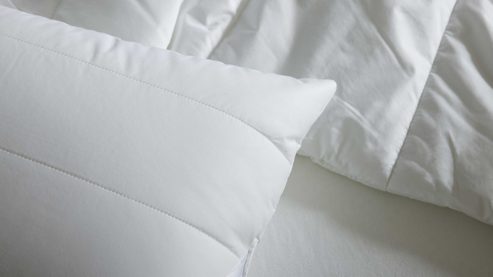 Kopfkissen Interliving aus Stoff in Weiß Interliving Kopfkissen Serie 9201 gesteppter Baumwoll-Batist, ca. 600 g - ca. 40 x 80 cm