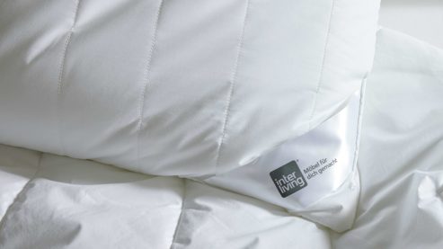 Kopfkissen Interliving aus Stoff in Weiß Interliving Kopfkissen Serie 9201 gesteppter Baumwoll-Batist, ca. 600 g - ca. 40 x 80 cm