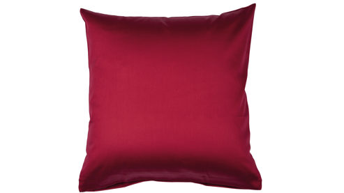 Bettwäsche-Set Janine® aus Naturfaser in Dunkelrot Janine® Bettwäsche-Set Bordeaux - ca. 155 x 220 cm