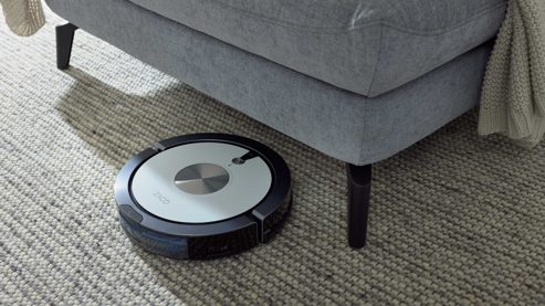 Chaiselongue Interliving aus Stoff in Hellblau Interliving Sofa Serie 4400 - Chaiselongue taubenblauer Bezug DCT 16 & schwarze Metallfüße