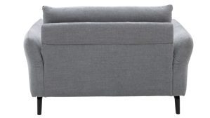 Chaiselongue Interliving aus Stoff in Hellblau Interliving Sofa Serie 4400 - Chaiselongue taubenblauer Bezug DCT 16 & schwarze Metallfüße