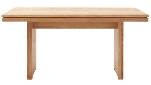 Esstisch Decker aus Holz in Holzfarben DECKER Massivholztisch Volterra Plus als Esszimmermöbel biancofarbene Wildeiche – ca. 130 x 80 cm