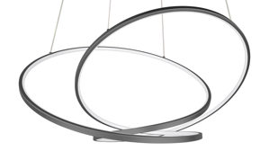 Pendelleuchte Trio lighting for you aus Metall in Schwarz TRIO Hängelampe Darvin mattschwarzes Metall – Durchmesser ca. 62 cm