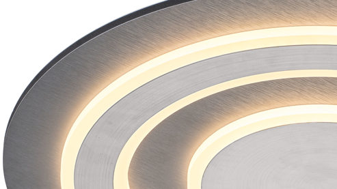 Deckenleuchte Globo lighting aus Metall in Anthrazit GLOBO Deckenleuchte Jayden Anthrazit & Opal – Durchmesser ca. 48 cm