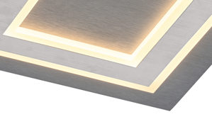 Deckenleuchte Globo lighting aus Metall in Anthrazit GLOBO Deckenleuchte Jayden Anthrazit & Opal – ca. 32 x 32 cm