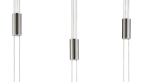 Pendelleuchte Fh fischer & honsel aus Holz in Holzfarben FH Hängelampe Shine-Wood Eiche & Nickelfarben - Länge ca. 100 cm