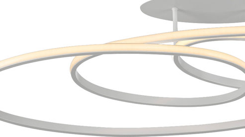 Deckenleuchte Just light. (leuchtendirekt) aus Kunststoff in Weiß JUST LIGHT. Deckenleuchte Lumaca Weiß - ca. 80 x 31 cm