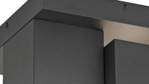 Deckenleuchte Just light. (leuchtendirekt) aus Kunststoff in Schwarz JUST LIGHT. Deckenleuchte Tetris Schwarz - ca. 30 x 30 cm