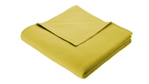 Wohndecke Biederlack® aus Mischgewebe in Gelb Biederlack® Wohndecke Cotton Home antikfarbenes Mischgewebe - ca. 150 x 200 cm