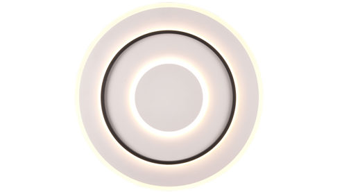 Deckenleuchte Reality leuchten aus Metall in Weiß RL Deckenlampe Jora Weiß & Schwarz - Durchmesser ca. 60 cm