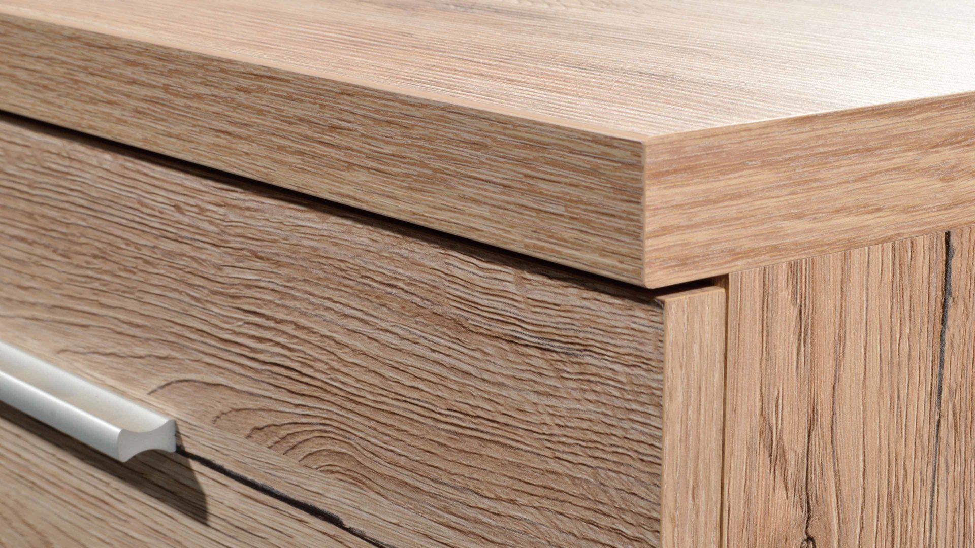 Sideboard Germania aus Holz in Holzfarben Sideboard Top, eine Kommode mit elegantem Design Sanremo Eiche - drei Türen, drei Schubladen