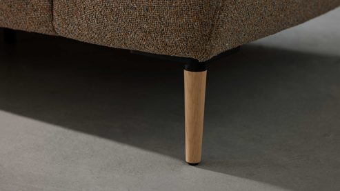 Möbelfuß Interliving aus Holz in Holzfarben Interliving Sofa Serie 4461 - Holzfuß Eiche bianco