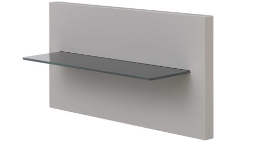 Paneel Interliving aus Holz in Hellgrau Interliving Schlafzimmer Serie 1207 – Paneel 30416 links, Breite ca. 46 cm - Satingrau